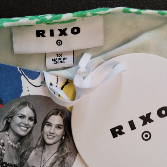 NWT Rixo x Target Leopard and Floral Print Spaghetti Strap Maxi Dress Size 1X - Picture 9 of 16